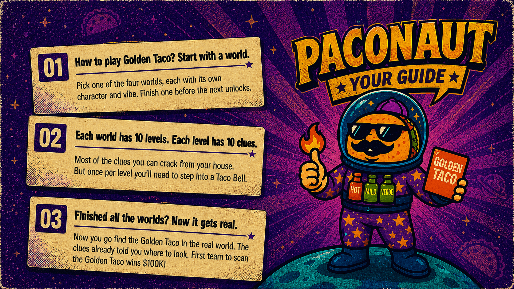 Paconaut — Taco Bell Treasure Hunt gameplay overview